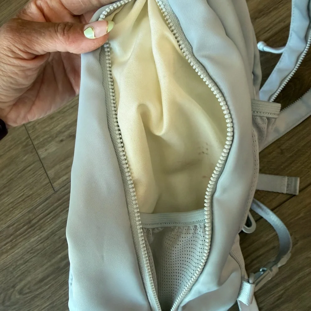 BearPaw Light Gray Sling Backpack